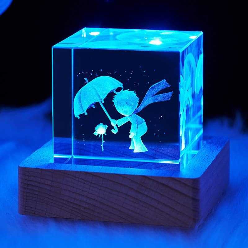 Custom Pet Crystal Lamp – Personalized 3D Photo Keepsake