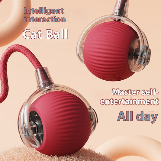 Electric Rolling Cat Ball - Automatic Self-Entertainment Toy