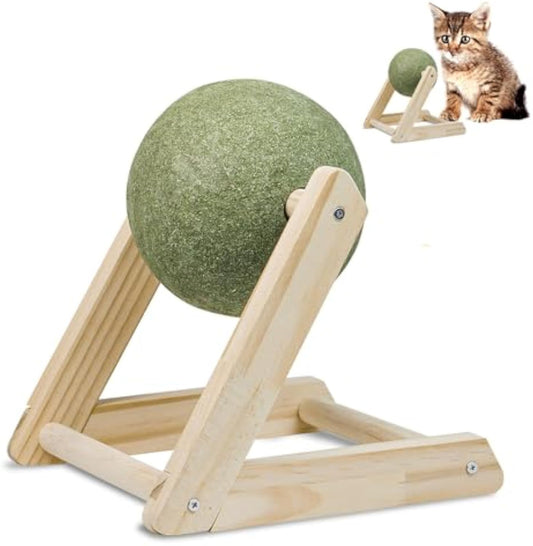 Giant Catnip Balls with Holder for Indoor Cats