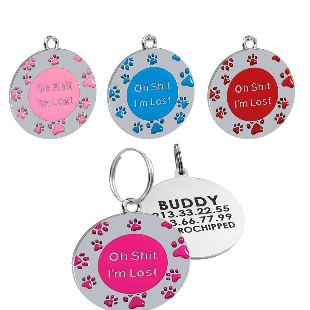 PawTag Zinc Alloy Anti-Loss Pet Pendant