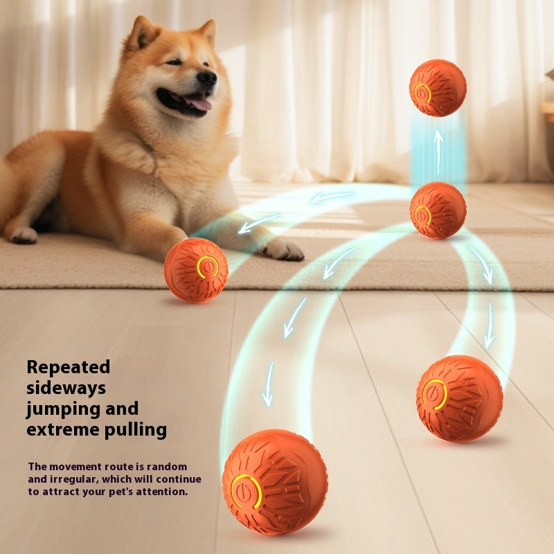 Electric Jumping Pet Ball - Luminous Automatic Dog Teasing Toy