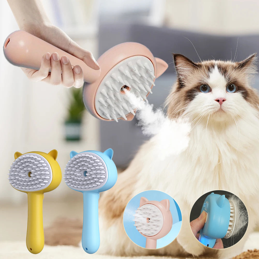 PawMist Rechargeable Pet Grooming Brush